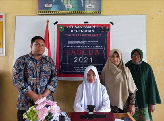 Mutiara Putri Amri, Siswa SMAN 1 Kepenuhan Raih Peringkat 3 di Lomba Essay LASEDA di Kepri