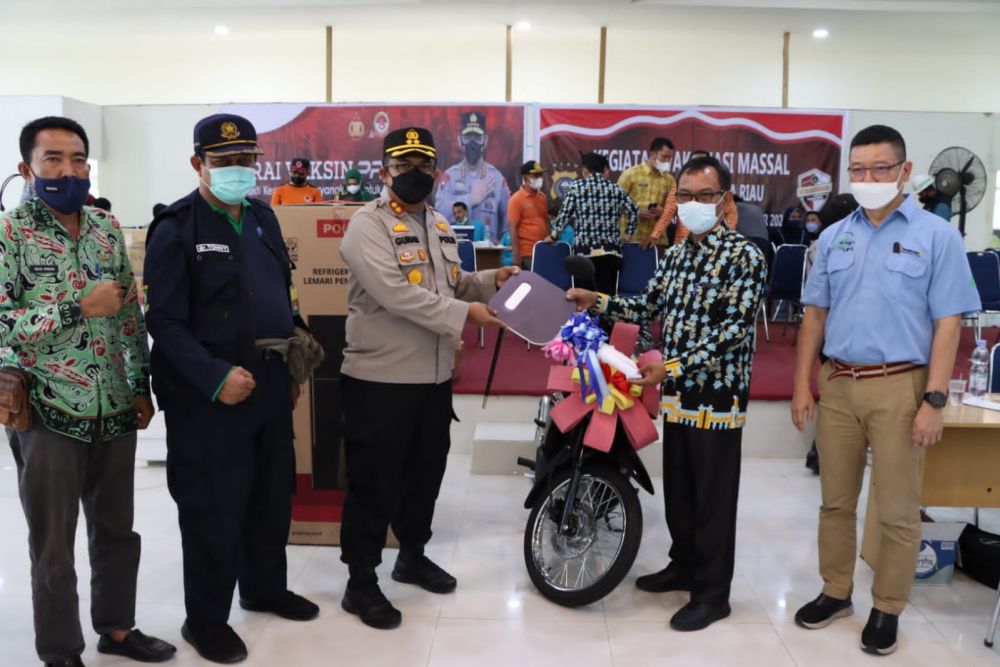 Undian Motor untuk Warga Siak yang Sudah Vaksin