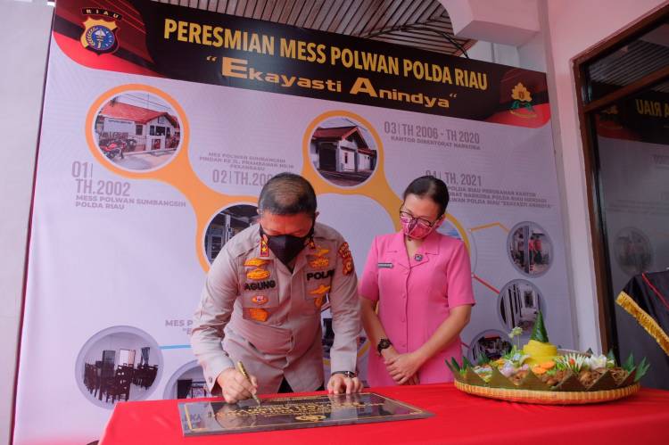 Kapolda Riau Resmikan Penggunaan Mess Polwan Ekayasi Anindya