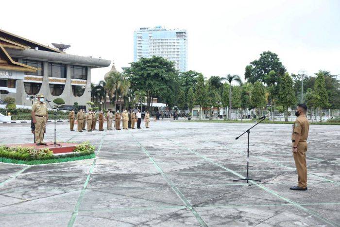Wakil Gubernur Riau Edy Natar Pimpin Upacara Peringatan Hari Bela Negara