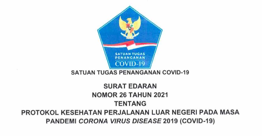 Satgas Keluarkan Ketentuan Terbaru Protokol Kesehatan Perjalanan Luar Negeri
