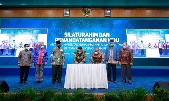 Kembangkan Pendidikan Tinggi, UIR dan UMSU Sepakat Berkolaborasi