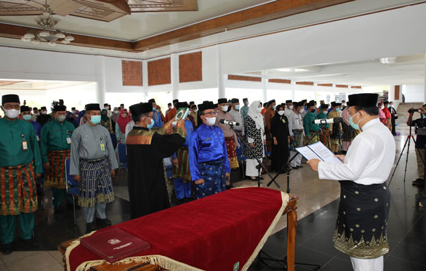 Perubahan SOTK, Pemkab Siak Kukuhkan Ulang 212 Pejabat Sekda dan Pimpinan Tinggi Pratama