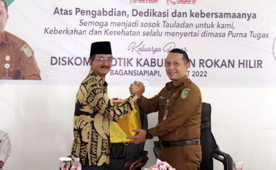 Pelepasan Purna Tugas, Hermanto Sebut Diskominfotiks Rohil Semakin Baik