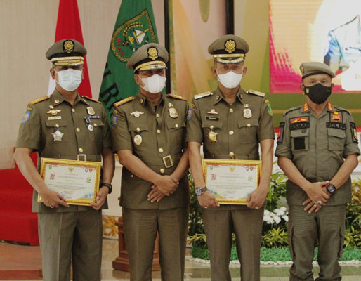 Wabup Meranti H Asmar Hadiri HUT Satpol PP ke-72 dan HUT Satlinmas ke-60