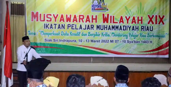 Wakil Bupati Siak Hadiri Muswil ke XIX Ikatan Pelajar Muhammadiyah Riau