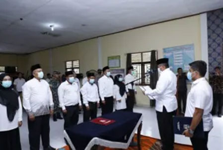 Lantik Bapekam Sri Gemilang, Bupati Alfedri: Harus Mampu Bekerjasama Dengan Pemerintah Kampung