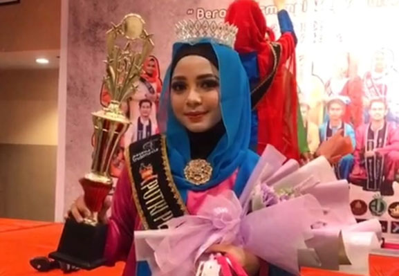 Nurfaiza Jadi Duta Wisata Riau 2022, Bupati Kasmarni Ucapkan Selamat