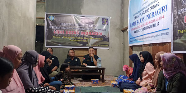 LBHI Batas Indragiri Berikan Penyuluhan Hukum Bahaya Narkotika