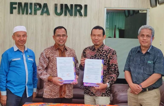 Wujudkan Pengembangan Kampus, Polbeng dan FMIPA UNRI Jalin Kerjasama