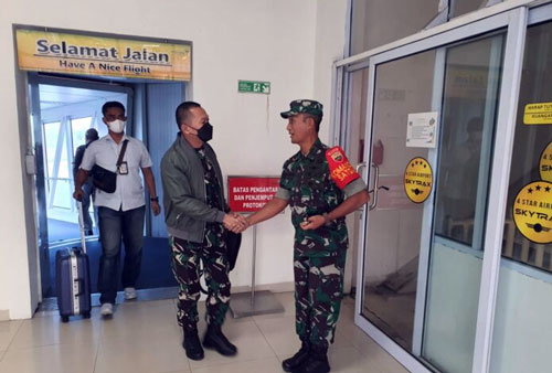 Tinjau TMMD, Dandim 0301/PBR Sambut Kedatangan Tim Wasev