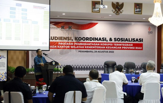Terima Perwakilan Kemenkeu, KPK Ajak Cegah Korupsi di Riau