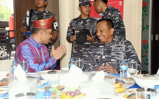 Wabup Bagus Santoso Terima Kunjungan Silaturahmi Danlanal Dumai