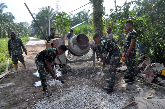 Di Hari Ke-20, Dari 7 Sasaran Fisik TMMD 114 Kodim 0301/Pbr 4 Rampung, 3 Tahap Finishing