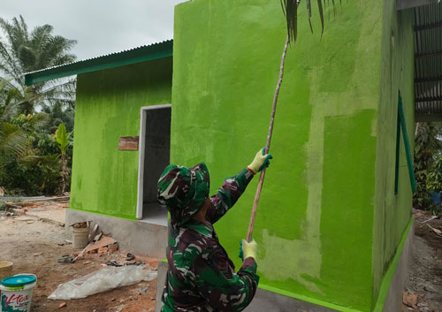 Tahap demi Tahap Sasaran Program TMMD 114 Kodim 0301/Pbr Tampakan Hasil