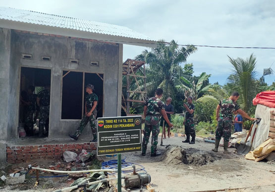 Begini Penampakan Fisik Program Rehab RTLH TMMD 114 Kodim 0301/Pbr