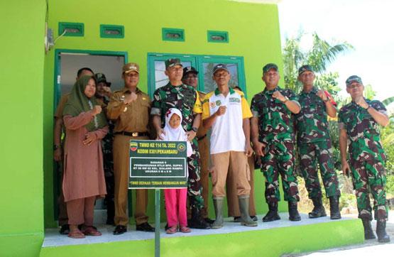 Tim Wasev Tinjau RTLH Pakde Prahara, Dandim 0301/Pbr: Semoga Sampai Anak-Cucu