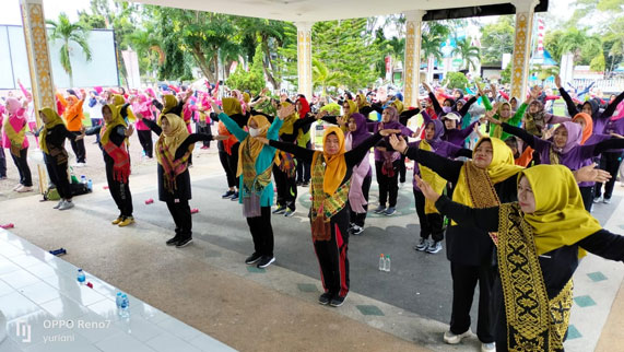 Disambut Antusias Masyarakat, DPC Perwatusi Bengkalis Sukses Laksanakan Senam Osteoporosis Sempena HON 2022