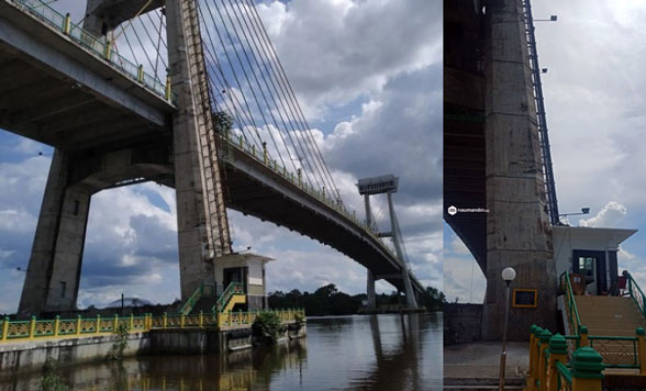 Lift di Jembatan Tengku Agung Sultanah Latifah Jadi Wahana Wisata Pengunjung Tour de Siak