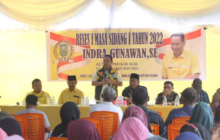 Monitoring Reses, Ketua DPRD Siak Indra Gunawan Senang Bertatap Muka dengan Masyarakat Siak