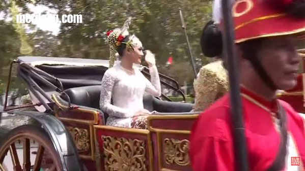 Pakai Kereta Kuda, Erina Gudono Tiba di Lokasi Akad Nikah
