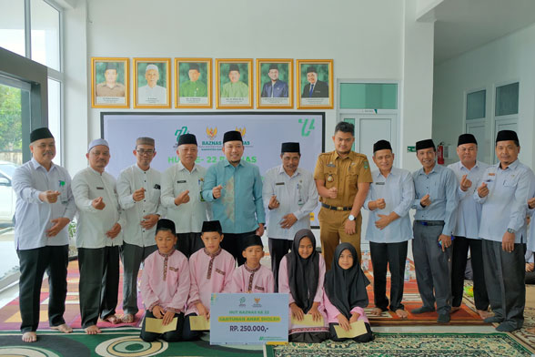 Di HUT Ke-22, Wabup Husni Merza Berharap Baznas Siak Semakin Baik dan Berkualitas