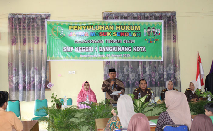 Kejati Riau Taja JMS di UPT SMPN 1 Bangkinang Kota