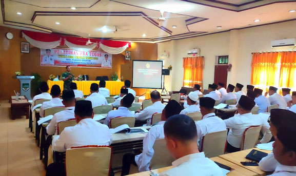 Puluhan Kepala Desa Terpilih 2023 di Rokan Hulu Dibekali Materi Bela Negara