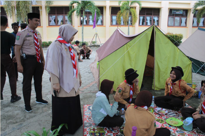 Semarak Hari Jadi Kampar ke-73, SMPN 1 Bangkinang Kota Gelar Perjusami