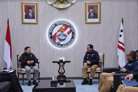 Bakamla RI Terima Kunjungan Menteri PPN/Kepala Bappenas Bahas NMSS