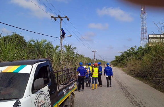 Pembangunan Infrastruktur Program Internet Murah Bupati Rohil Dimulai