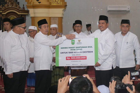 Bupati Alfedri Sambut Kunjungan Safari Ramadan Gubernur Syamsuar di Tualang