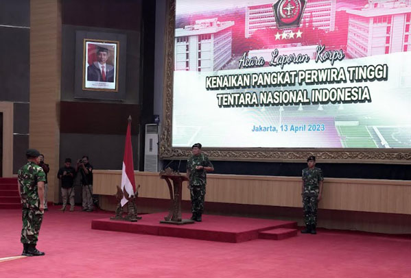 Delapan Puluh Pati TNI Resmi Menyandang Pangkat Baru