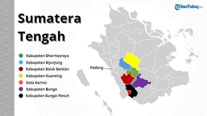 7 Wilayah di 3 Provinsi Ini Bakal Bentuk Provinsi Sumatera Tengah