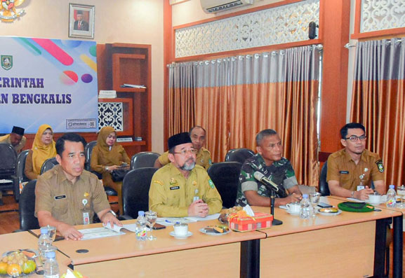 Bupati Bengkalis Ikuti Rakor Inflasi 2023