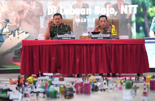 TNI-POLRI Gelar Tactical Floor Game Pengamanan KTT ASEAN Ke 42