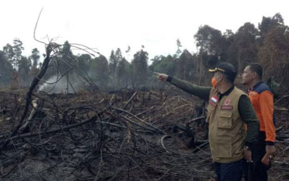 Nekat Bakar Lahan, Polisi Amankan Dua Pria di Rohil