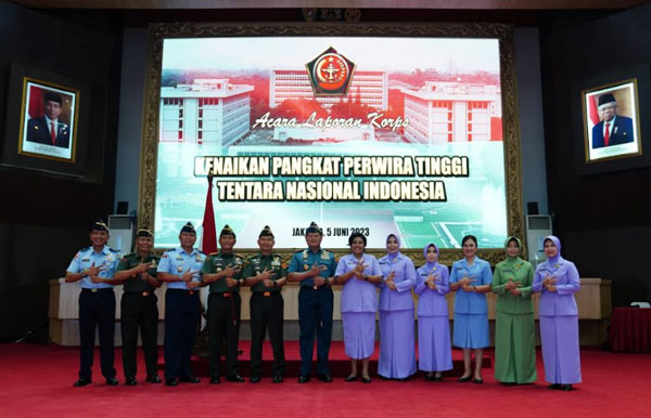 59 Pati TNI Resmi Menyandang Pangkat Baru