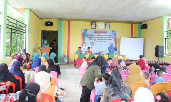 Tim Penggerak PKK Bengkalis, Gelar Penyuluhan Peningkatan Kesadaran Kerja Sama Keluarga dan Kelompok Masyarakat