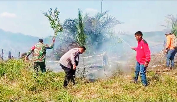 Karhutla Ditemukan Tim Gabungan di Kawasan Hutan Lindung Bukit Suligi, Rohul
