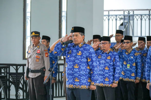 Bupati Siak Alfedri Pimpin Upacara Hari Lahir Pancasila