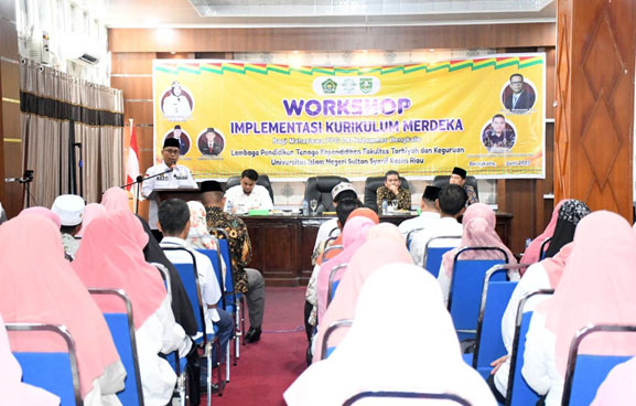 UIN Suska Riau Gelar Workshop, Bupati Bengkalis Motivasi Guru PAI Terapkan Kurikulum Merdeka