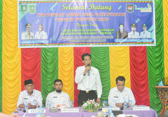 Desa Wonosari Ikut Penilaian Lomba Desa dan Kelurahan Tingkat Provinsi Riau