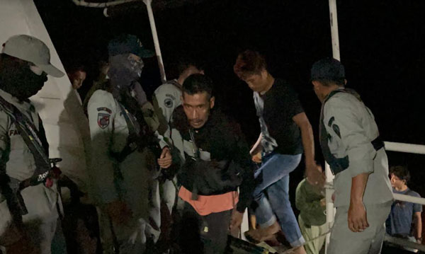 Bakamla RI Amankan 8 Pekerja Migran ilegal di Dumai