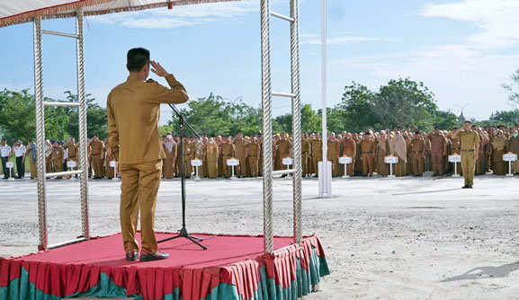 Pimpin Apel, Bupati Rohil Ingatkan ASN Terus Tingkatkan Disiplin