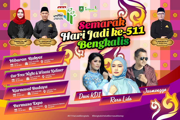 Jangan Lewatkan! Ini Rangkaian Acara Hari Jadi Ke-511 Bengkalis 2023
