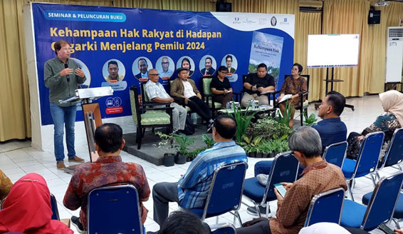 Peluncuran Buku dan Catatan Seminar “Kehampaan Hak Rakyat di Depan Oligarki Menjelang Pemilu 2024”