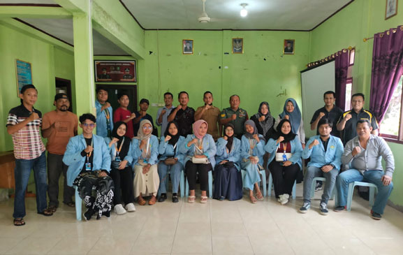 Mahasiswa Unri KKN di Desa Sungai Alam