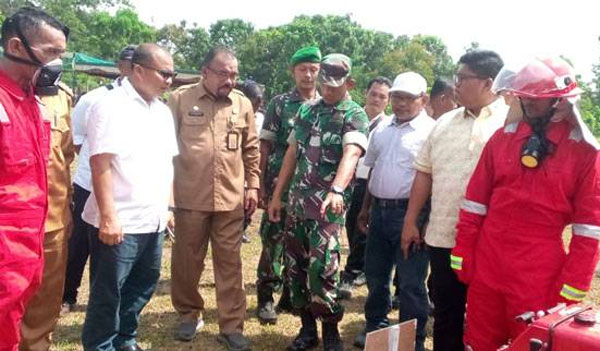 Wakili Bupati Rohil, Suwandi Jadi Irup Apel Kesiapan Penanggulangan Karhutla di PT SIP