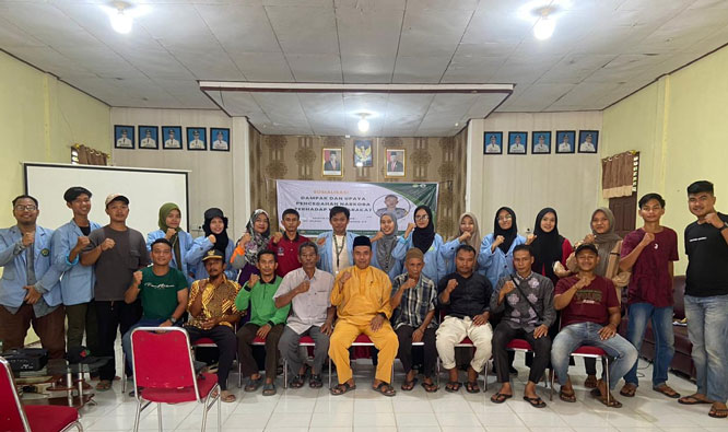 Mahasiswi KKN UNRI 2023 Edukasi Masyarakat Dampak Buruk Narkoba